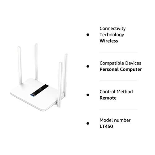 Cudy AC1200 Dual Band Unlocked 4G LTE Modem Router with SIM Card Slot, 1200Mbps WiFi, LTE Cat4, EC25-AFX Qualcomm Chipset, 5dBi Antennas, DDNS, VPN, Cloudflare, for AT&T, T-Moblie, Verizon