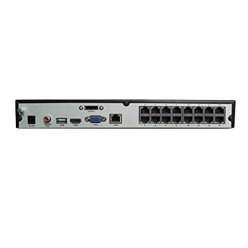 DS-7616NI-Q2/16P H.265 16 Channel PoE 4K 8MP Network Video Recorder NVR, Plug & Play, International Original English Version, Compatible with Hik Vision Hik-Connect, Hard Drive Not Included