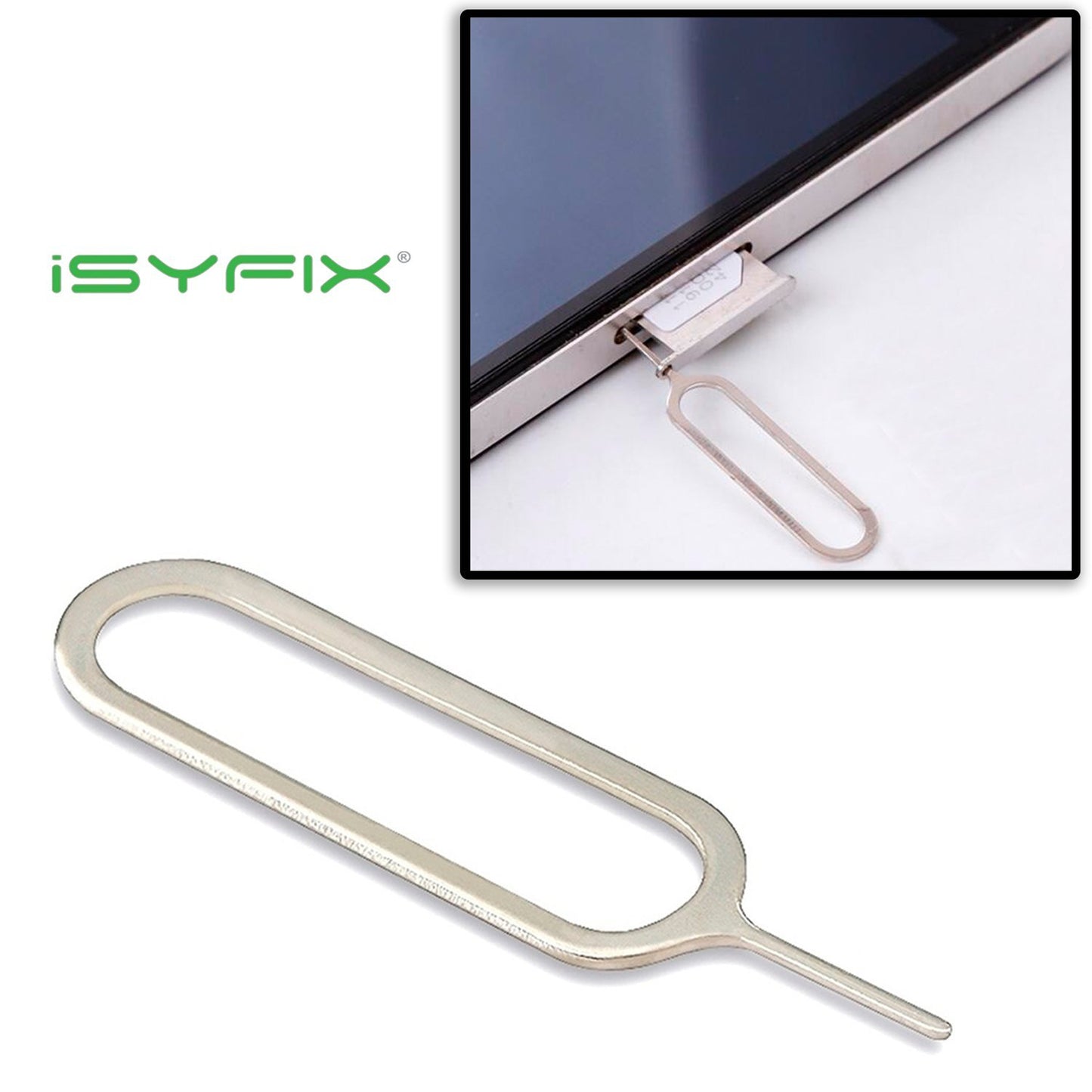 iSYFIX Sim Card Adapter Nano Micro - Standard 4 in 1 Converter Kit with Steel Tray Eject Pin